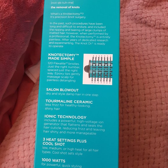 SALE!! Brand New Detangling Hot Air Brush The Knot Dr. By Conair - Picture 2 of 2